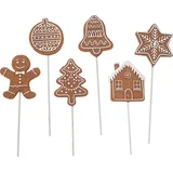 Figurendiscounter Figur Pfefferkuchen-Stecker 20 x 6 x 1 cm braun otto_nein