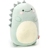 Legami Dino Kissen Super Soft 28 x 42 cm Türkis/Beige