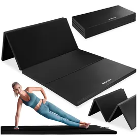 Tectake Gymnastikmatte, klappbar und erweiterbar, hautfreundlich und pflegeleicht, 240 x 120 x 5 cm