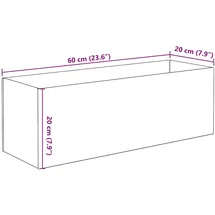 vidaXL Aquarium 24 l mit Speicher Transparent