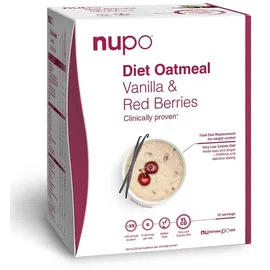 NUPO Diet Oatmeal Vanille & Rote Beeren Pulver 384 g