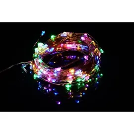 Nipach LED Lichterkette Kupferdraht 10 m Bunt