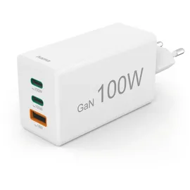 Hama USB-C / USB-A Mini-Ladegerät Universal, Weiß