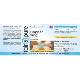 Fair & Pure Kupfer 2 mg Tabletten 120 St.