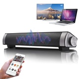 Zerone Soundbar, kabellos, Bluetooth, TV, Stereo-Soundbar, Home Speaker mit Fernbedienung