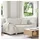 vidaXL Sofa Weiß 180 x 80 x 84 cm Kunstleder,