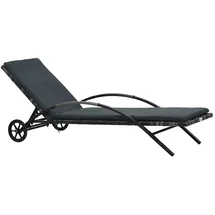 vidaXL Sonnenliege 200 x 65 x 37 cm Anthrazit