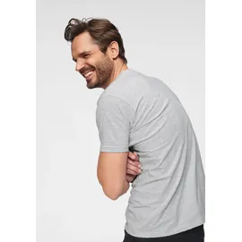 FRUIT OF THE LOOM T-Shirt Packung: 3, Stk. mit Rundhalsausschnitt Gr. L (52/54), weiß-schwarz-graumelange 3-HB, schwarz, weiß, , 351364-L