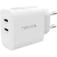Nevox 45W Dual USB-C Power Delivery (PD) Ladegerät GaN weiß (2137)