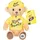 gipsy toys Tour-de-France-Plüschbär 15 cm Gelb