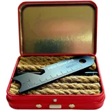 RED DAMORE - TINDERBOX EXPLORER - Feuerstarter-Set, Ferrostange, Feuerstahl, Feuerstahl, Pfadfinder, Camping, EDC, Bushcraft