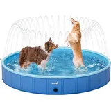 Famanu Hundepool mit Sprühfunktion - tragbare Kinderpool - 200 x 30 cm