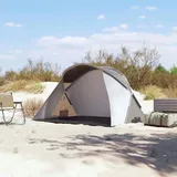 vidaXL Strandzelt 2 Personen Grau Pop-Up Wasserdicht