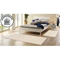 OTTO home Bettumrandung OTTO HOME "Wolly, Handweb Teppiche" Gr. 14, beige (natur), H:14mm, Obermaterial: 93% Wolle, 7% Polyester, Bettumrandungen, Bettvorleger, Wolle, handgewebt, Läufer-Set Wohnzimmer, Schlafzimmer