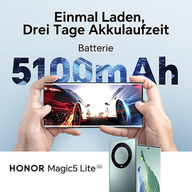 Honor Magic5 Lite 5G 8 GB RAM 256 GB midnight black