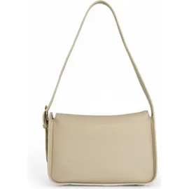 Valentino Fosca Re Schultertasche Kunstleder Beige/Weiß