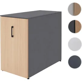 Mendler HWC-Q27 Büroschrank 74x43x80cm dunkelgrau