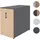 Mendler HWC-Q27 Büroschrank 74x43x80cm dunkelgrau