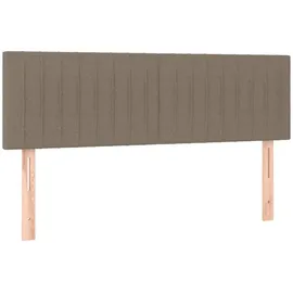 vidaXL Boxspringbett 140 x 200 cm Taupe