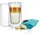 BLOMUS Latte-Macchiato-Set Nero 2tlg. Glas Transparent Klar