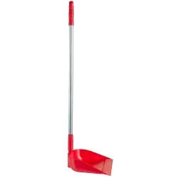 Vikan Kehrschaufel mit langem Stiel, 330 mm 56624 , Farbe: rot