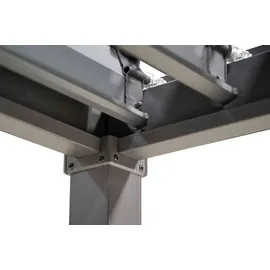 MIRADOR Pergola Solid 3x5 m Stahl Anthrazit verstellbares Lamellendach - 3m x 5m
