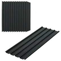 Outsunny Trapezblech 129 x 45 cm dunkelgrau