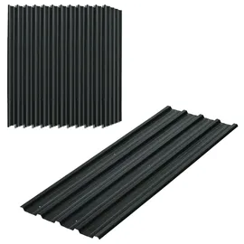 Outsunny Trapezblech 129 x 45 cm dunkelgrau