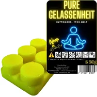 WonderWax Neon Duftriegel 6 x Duftwachs Kreise Wachsmelt Duftwachs Raumduft für Duftlampen Soja Wachs Melts Duftmelt Aroma Wellnes Kerzen Wärmer Wax Tarts Pure Gelassenheit
