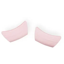 Le Creuset 2er-Set Griffschutz aus Silikon, Anpassungsfähig, Hitzebeständig bis 250°C, Pink,