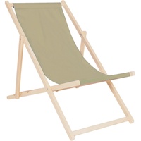 Relaxliege Liegestuhl Strandstuhl Gartenliege Sonnenliege klappbar Beige Liege