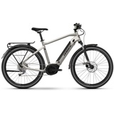 Haibike Trekking 3 Bosch 500Wh Elektro Trekking Bike Glossy Light Warm Grey/Black Ink/White | 27.5" Herren Diamant XL/60cm