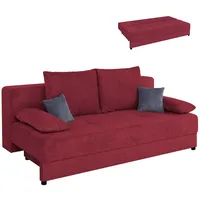 Schlafsofa - berry - Boxspring - mit Staukasten Sofa Couch Gästecouch Gästesofa