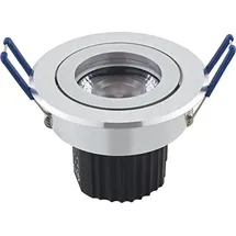 Sigor 9W Argent Downlight Modul 640lm 3000K 36° dimmbar LED-Modul Alu Gebürstet