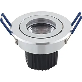 Sigor 9W Argent Downlight Modul 640lm 3000K 36° dimmbar LED-Modul Alu Gebürstet