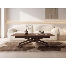 WFL GROUP Axen Braun Walnuss 120-160 x 80 x 38-75 cm