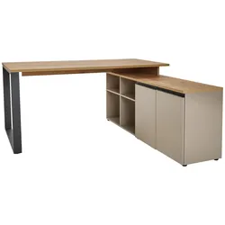 Novel Winkelschreibtisch DELTONA - B/H/T ca. 160,00x74,00x160,00