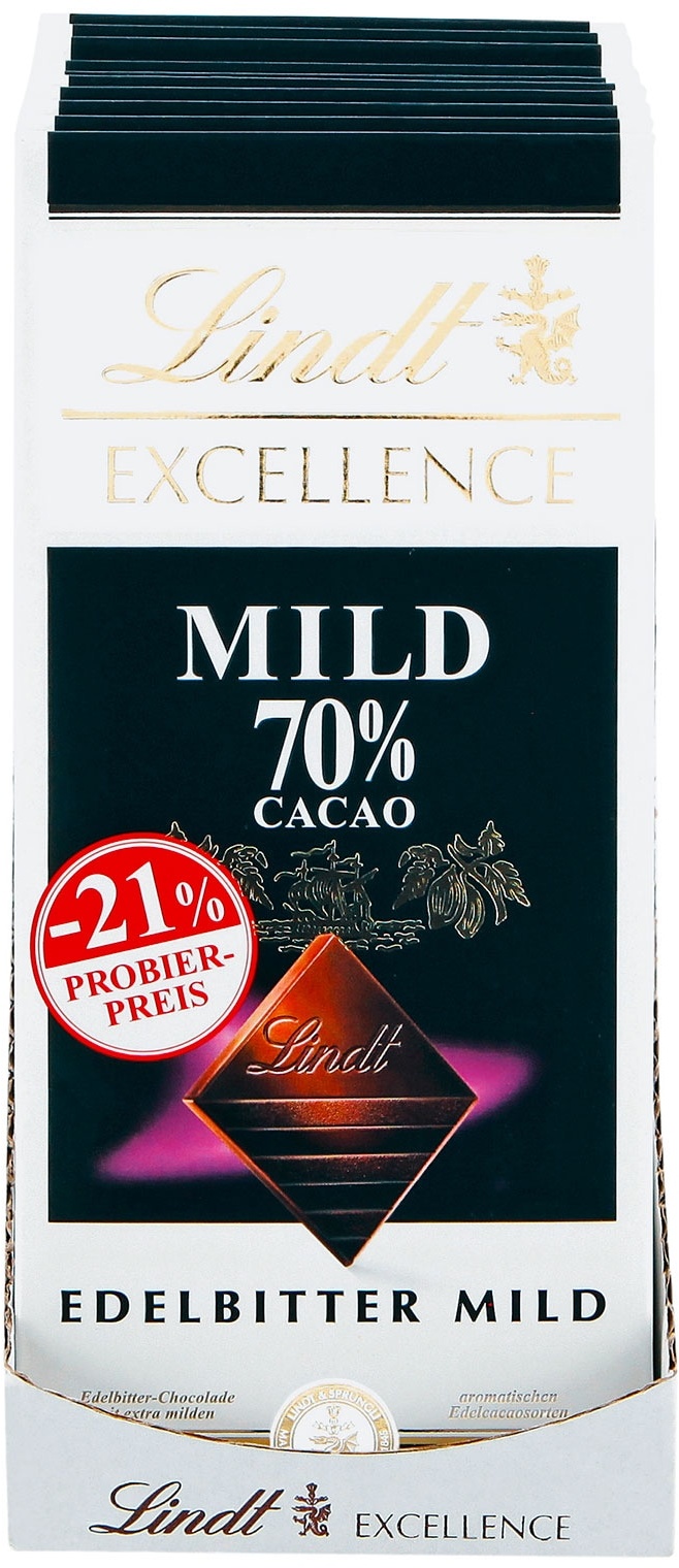 Lindt Excellence 70% Cacao 100 g, 10er Pack