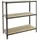 Simonrack Schwerlastregal, Lagerregal, 100x100x30 cm, Metallregal, Kellerregal, Biegestelle 150 kg, 3 Holzfachböden, Anthrazit/Holz - Maderclick
