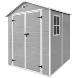 ECD Germany Gartenhaus 1,51 x 1,82 m Hellgrau