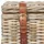 Beliani Aufbewahrungskorb 2er Set IRBID Rattan 46 x 0 x 21 cm naturfarben