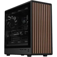 iTek ATX Tower Itek Woody W2B Holz Seitenscheibe Temperglas USB-C