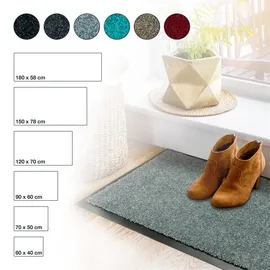 WohnDirect Fußmatten für Innen & Außen TÜRMATTE 1 in Grau 78x150 cm