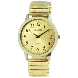 Classix 2700004-002 Analog Herrenuhr mit Metallzugband, goldfarben - Gold