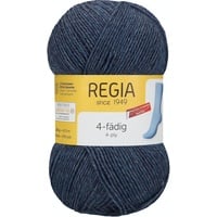 Regia 4-Fädig Uni, 100G jeans meliert Handstrickgarne