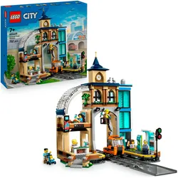 Konstruktionsspielsteine LEGO "Hauptbahnhof (60469), LEGO City", bunt, Spielbausteine, Kinder, Made in Europe