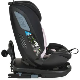 Cangaroo Kindersitz Gravity i-Size (40-150cm) Sitz drehbar, Kopfstütze, Isofix rosa