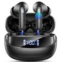 Nerunsa Bluetooth Kopfhörer, Kopfhörer Kabellos Bluetooth, 50 Std Spielzeit In Ear Kopfhörer mit ENC Noise Cancelling Mics, IP3 Wasserdicht Kabellose Kopfhörer