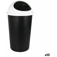 TONTARELLI Abfalleimer Tontarelli Big hoop Weiß Schwarz 45 L