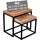 Mr. Deko Couchtisch 2er Set Lecce Mango natur